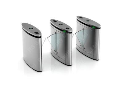 China 316 Stainless Steel Flap Pedestrian Barrier Gate Automatic Turnstiles for sale