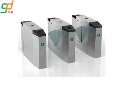 China Security Automatic Turnstiles , Controlled Access Turnstiles Flap Gate System for sale