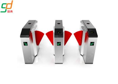 China Fingerprint Flap Barrier Turnstile System BRT Station Gate for sale