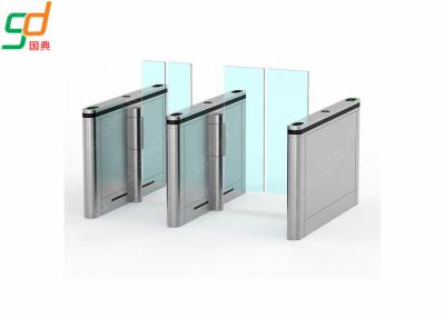 China Retractable Supermarket Swing Gate Bi-Direction Built-in CounterTurnstiles for sale