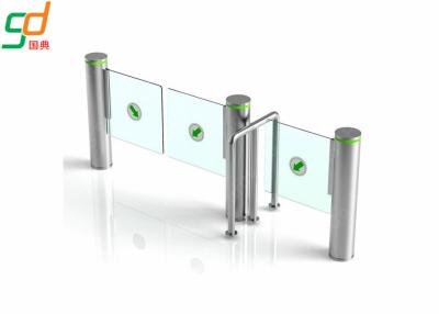 China Intelligent Infrared Sensor Automatic Swing Gates , Stainless Steel Swing Barrier for sale