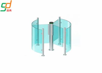 China Full Height Glass Arm Supermarket Swing Gate,Servo Motor Turnstyles Barrier for sale