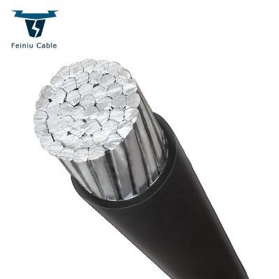 China Overhead Aerial Transmission Conductor 12KV 36KV ABC Single Core Aluminum Bundle Cable Size 1x150mm for sale