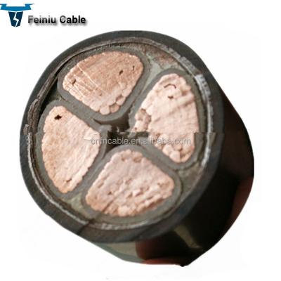 China Power Plant Armored Copper Cable 4 Core 25mm for sale