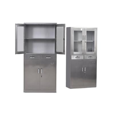 China Modern medical level hospital used stainless steel medicine cabinet with drawers for medicine and utensils placement for sale