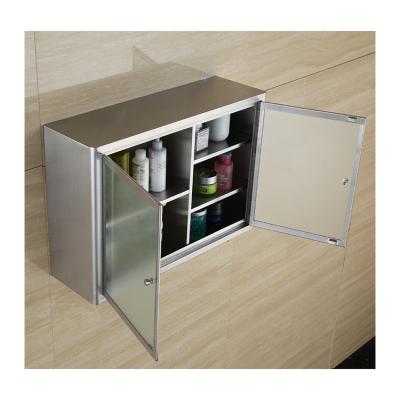 China Modern SS304 Stainless Steel Kitchen Cabinet For Hospital Wall Mounted Medicine Cabinet for sale