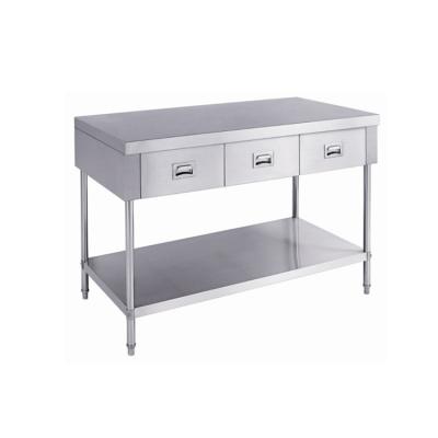 China Adjustable Leg Stainless Steel Drawer Cabinet With Undershelf Sideboard for sale