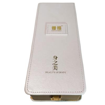 China Cardboard Storage Velvet Leather Jewelry Boxes Printed Luxury Leather Gift Packaging Boxes With Zipper for sale