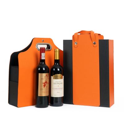 China Wine 6 Bottle Shipping Gift Art Leather Gift Box Cardboard for sale