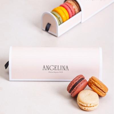 China Cookies Christmas Macaron Gift Box Paperboard Custom for sale