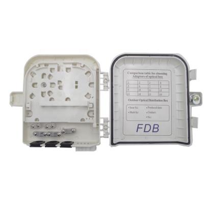 China Outdoor Ftth FTTH ODB 8 Core FTTH Box / 1*8 PLC Splitter Fiber Distribution Box End Box for sale