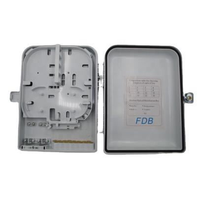 China 16 Core FTTH FDB GPON ABS MANUFACTURER Ftth Distribution Box White Indoor Fiber Optic Terminal Box 16 Core FTTH FDB GPON for sale