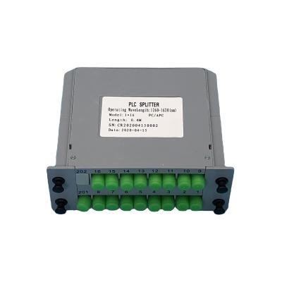 China FTTH 1 splitter FC APC of 16 PLC for sale