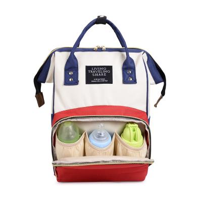 China Waterproof Cheap Multicolor Diapers Backpack Diaper Bag Backpack Baby Diapers Backpack Diaper Bag One Backpack One Diaper for sale