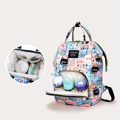 China Baby Waterproof Backpack Low Price Animal Diaper Bag Backpack With Mommy And Me Changing Station Diaper Packing Bag Bags for sale