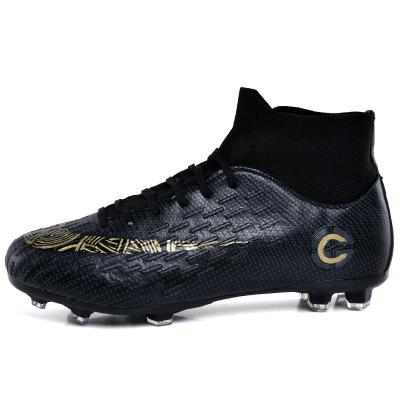 China Fashion\list C Ronaldo High-Top Football Shoes Artificial comfortable\durable football boots new grass large size men's training sneakers for sale