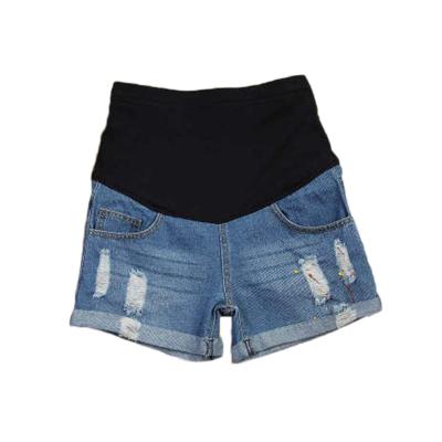 China Sustainable Maternity Summer Shorts Maternity Jeans Shorts Fashion Support Maternity Pants for sale