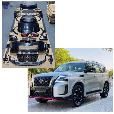 China NIS-MO style for patrol used body kit, Y62 conversion kits with NIS MO style, 2021 y62 patrol body kit for sale