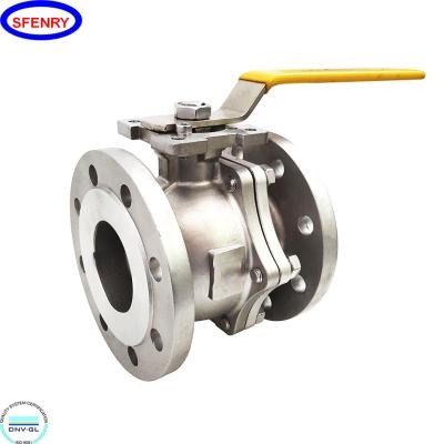 China General Sfenry A216 WCB CF8/CF8M SS Stainless Steel Flange Ball Valve Floating Type 2PC 3PC 150 lbs 300 lbs Water Oil Gas Flange Ends for sale