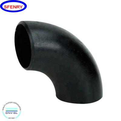 China Water Sfenry ANSI B16.9 LR BW ASTM A234 GR.WPB SCH40 90 Degree Carbon Steel Butt Weld Elbow for sale