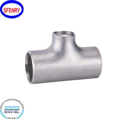 China Industry Sfenry BW Butt Welding Fittings ASME B16.9 SCH40S SCH80S Stainless Steel Reducing Tee for sale