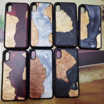 China Anti-fall 13 Cheap 2021 Mobile Accesory Resin Bags For Samsung Luxury Wooden Phone Case For Iphone 12 for sale