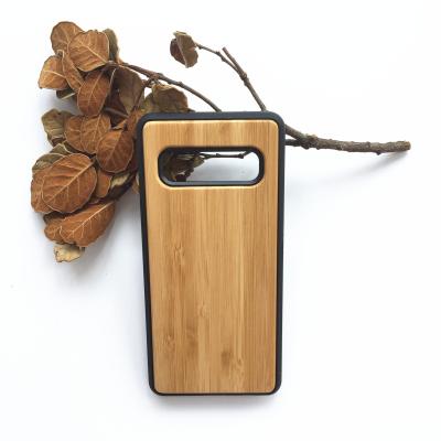 China Protect Cell Phone Custom Logo Natural Wooden Phone Cover For Samsung Galaxy S10 Case for sale