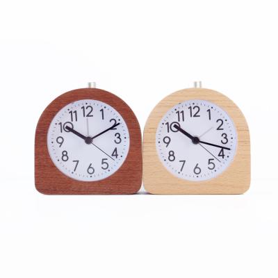 China Alaram Antique Wooden Cute Clock New Product New Product New Product Style Design Smart Table Clock for sale