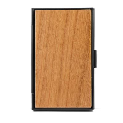 China 100% NATIONAL Custom Business Card Holder Eco-Friendly Solid Wood Business Card Holder Wooden Name Card Holder for sale