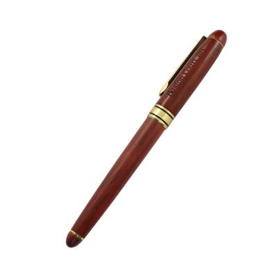 China Office & School Pen Wholesalers China New Style Ballpoint Pen Red Wooden Pen for sale