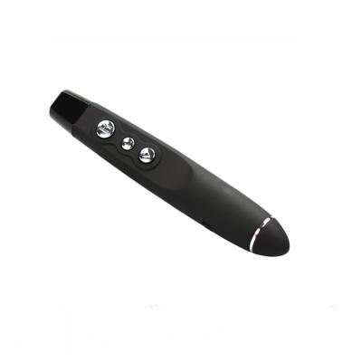 China Easy Operation Office Use 2.4ghz Wireless Presenter with Pointer Pen and Eye-catching Red Laser Pointer for sale