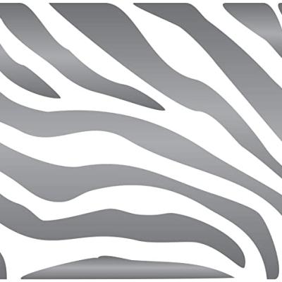 China Plastic PET Zebra Stripe Stencil Animal Skin Pattern Border Stencils For Painting Template for sale