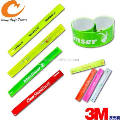 China Printable PVC slap wrist, reflective snap tape for sale