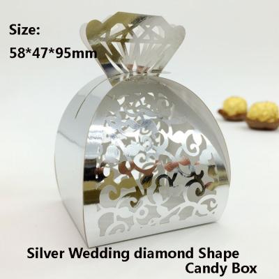 China Biodegradable Laser Cut Hollow Gift Paper Candy Boxes , Bridal Party Decoration Paper Boxes for sale