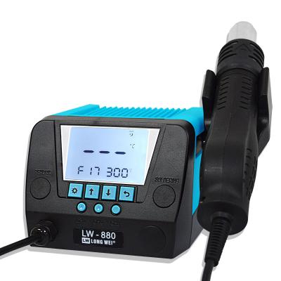 China Professional Adjustable Temperature LW Hot Air Station 650W Heat Gun Rework Soldering Soldering Station for sale