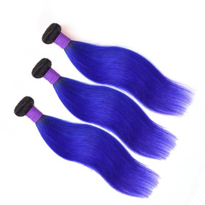 China Can Be Dyed All Color And Ironed Virgin Ombre Bundles With Closure, Blue Hair Weave Color, Brazilian Hair Weave Colors for sale