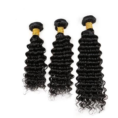 China Can Be Dyed Any Color And Ironed Peruvian Remy Hair Bundles Free Sample Deep Wave Hair Bundles China Sellers Hair Extension for sale