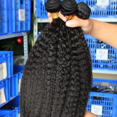 China Xiuyuan Curly Straight Virgin Human Hair Wig Brazilian Curly Straight Hair Bundles Curly Closure Hair for sale