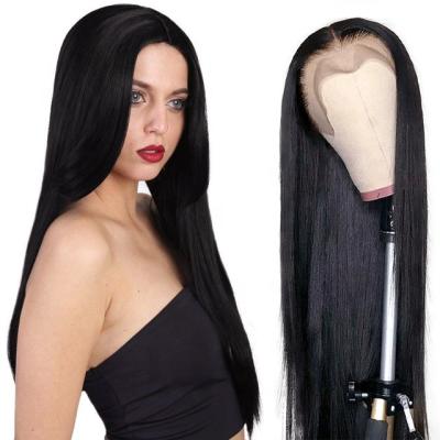 China Can Be Dyed Any Color And Density Ironed 180% Hd Front Lace Human Hair Wigs For Black Women, Wholesale Virgin Brazilian Hair Transparent Lace Front Wig for sale