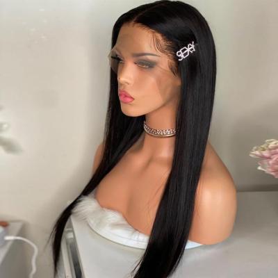 China Can Be Dyed Any Color And Factory Outlet 100% Wholesale Natural Straight Ironed Front Wigs High Quality Cheap Lace Front Wigs Human Hair Long Wigs 180%Density for sale