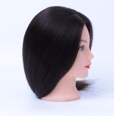 China Can be dyed bleached any color and ironed hairdresser hair mannequin mannequin training head for sale