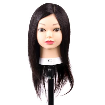 China Can Be Dyed Bleached Any Color And Ironed Hair Cut Training Hairdresser Practice Salon Real Hair Dummy Doll Head With Shoulders for sale