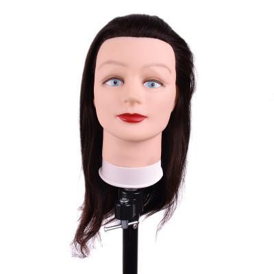 China Best Selling Silky Straight Head Mannequin Hairdressing Training Doll Training Dummy Mannequin Heads With Hair for sale