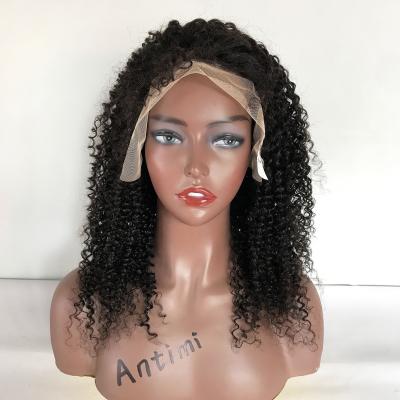 China Wholesale 100% Virgin Brazilian Curly Hair 13x6 Transparent Curly Human Hair Antimi Curl Wig Hair Frontal Wigs for sale