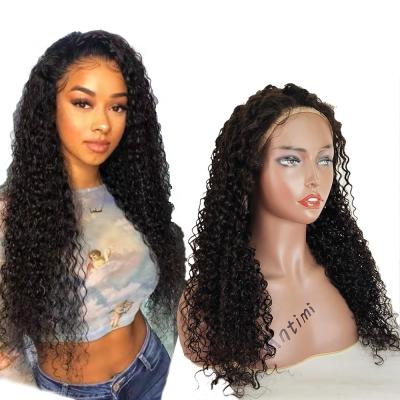 China Wholesale 100% Virgin Brazilian Hair Jerry Curl Antimi Full Lace Jerry Curly Hair Transparent Wigs for sale