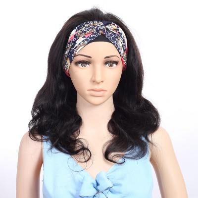 China Body Wave Antimi Hair Vendors Wholesale 18inch 150% Density Peruvian Hair Wigs Brazilian Hair Wigs Headband Wigs For Black Woman for sale