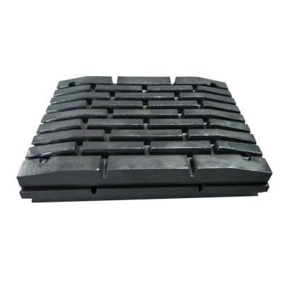 China Construction worksÂ   Jaw Plate High Manganese Steel For Jaw Crusher Spare Parts for sale