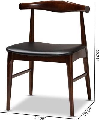 China Modern Design Dining Room Commercial Modern Design Home Restaurant Arm Cafe Cafe Wood Dining Chair for sale