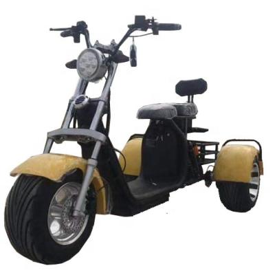 China China factory electric scooter 3 wheel citycoco with double seat and front shock absorber 18*9.5 inch for sale