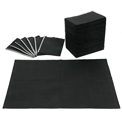 China Waterproof Disposable Tattoo Bib Black Tablecloth Black Dental Pro-Environment Bibs For Other Body Art for sale